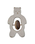 Wooden Teddy Bear Baby Rattle
