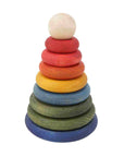 Inspire Creativity with the Wooden Round Pyramid Toy by Wooden Story at www.brixbailey.com