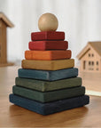 Wooden Square Pyramid Classic Toy by Wooden Story - Stimulates Creativity & Eco-Friendly by Wooden Story at www.brixbailey.com