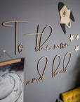 Wooden Wall Sign - To The Moon And Back