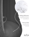 MAMOI® Hängesessel für kinder, Schaukel für kinderzimmer, Hängehöhle, Hängeschaukel, Sensory swing, Schaukeltuch indoor, Hängesack, Tuchschaukel, Babyschaukel, Hängetuch-2
