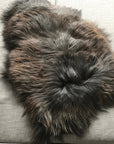 Premium XL Icelandic Sheepskin Rug, Natural Black Brown Espresso, Eco-Friendly, 120cm, Handcrafted Luxury Home Decor by Wildash London at brixbailey.com