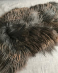 Premium XL Icelandic Sheepskin Rug, 100% Natural Black Brown Espresso Fur, Luxury Handcrafted Eco-Friendly Home Decor, 120cm Large by Wildash London at brixbailey.com