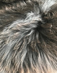 Luxury XL Icelandic sheepskin rug, natural espresso black brown, premium eco-friendly, 100% authentic, handcrafted, 120cm by Wildash London at brixbailey.com