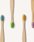 Children's Bamboo Toothbrush - 4 Pack - Multi-Colour