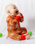 Buttery Soft Bamboo Zip-Onsie Sleeper with Fold Over Hands & Feet - Snuggle & Play by NIXX BABY at brixbailey.com