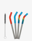 Klean Kanteen 4 Piece Straws Set - Short - Multi Colour