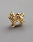 Cavapoo Silver Dog Charm