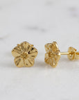 Forget-Me-Not Gold Vermeil Silver Studs