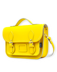 Leather Midi Satchel - Pastel Daffodil Yellow