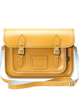 Handmade Leather Satchel - Yellow Ochre