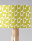 Yellow Retro Geometric Lampshade, Ceiling or Table Lamp Shade