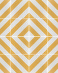 Premium yellow stripe porcelain tile, luxury chevron pattern, durable indoor-outdoor anti-slip tile, best-selling trending design by Maria Starling Design at brixbailey.com