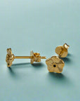 Forget-Me-Not Tiny Gold Vermeil Stud Earrings