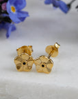 Forget-Me-Not Tiny Gold Vermeil Stud Earrings
