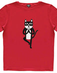 Womens Yoga Cat T Shirt for Relaxed Comfort