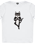 Womens Yoga Cat T Shirt for Relaxed Comfort