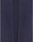 Yumi Navy Cropped Cardigan With Bell Sleeves