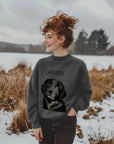 Will Sit for Snacks: The Black Labrador Oversized Sweatshirt
