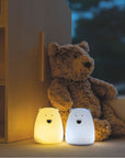 Set of Two Mini Bear Lights in White and Arctic Blue