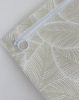 Hospital Bag Organiser Pouches - Unisex Beige Leaf Print