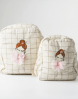 Dazzling Ballerina Personalised School Bag, Hand-Embroidered