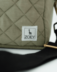 The GoGreen Sling Nappy Bag (Linen Cotton - Green)