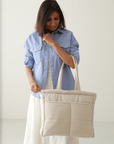 Vanilla Tote Nappy Bag (100% Cotton)