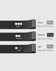 Yoga Studio Resistance Black Loop Bands - 3 Pack Inc Bag