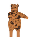 Eared Jumpsuit for Babies and Kids - Cinnamon Squirrel