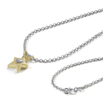 Gold Star Pendant Charm Necklace Brix and Bailey Ethical Bag, Jewllery Brand