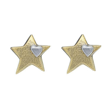 Brix and Bailey Ethical Artisan Gold Silver Earrings