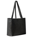 Black Calf Hair Leather Horizontal Tote | Bybry - Brix + Bailey