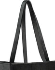 Black Calf Hair Leather Horizontal Tote | Bybry - Brix + Bailey