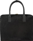 Black Large Calf Hair Leather Grab Bag | Byrya - Brix + Bailey