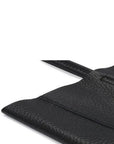 Black Pebbled Leather Tote Shopper - Brix + Bailey