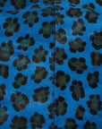 Blue Leopard Print Calf Hair Leather Top Handle Grab Bag - Brix + Bailey