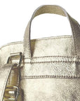 Gold Convertible Metallic Leather Pocket Backpack - Brix + Bailey