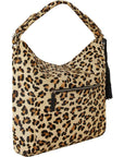Leopard Print Calf Hair Leather Top Handle Grab Bag - Brix + Bailey