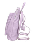 Lilac Soft Pebbled Leather Pocket Backpack - Brix + Bailey