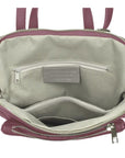 Maroon Soft Pebbled Leather Pocket Backpack - Brix + Bailey