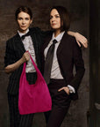 Raspberry Soft Suede Hobo Shoulder Bag - Brix + Bailey