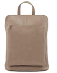 Stone Soft Pebbled Leather Pocket Backpack - Brix + Bailey