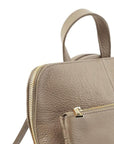 Stone Soft Pebbled Leather Pocket Backpack - Brix + Bailey