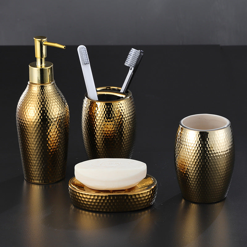 Refillable glass and stainless steel soap dispensers, storage jars and organic cotton towelling from independent bathroom brands