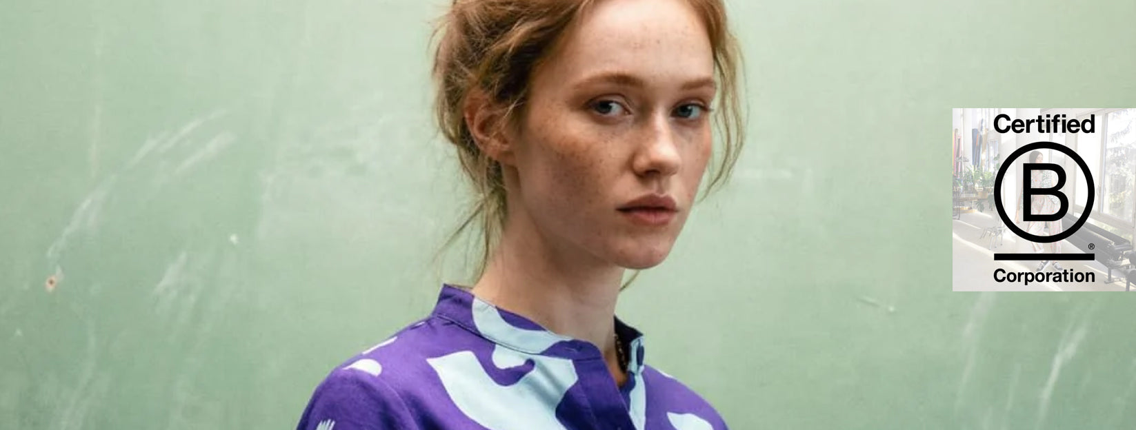 Wild Clouds printed organic cotton jumpsuit from B Corp certified slow fashion brand Wild Clouds at Brix + Bailey
