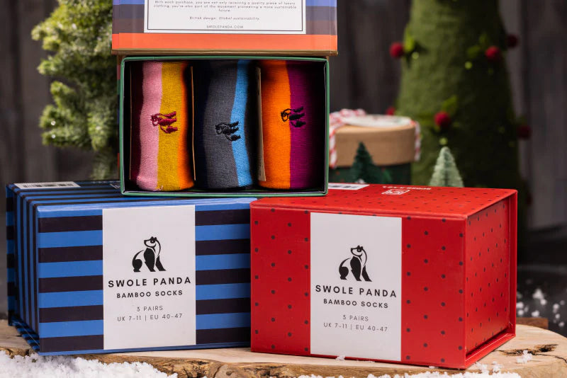 Swole Panda sustainable bamboo socks in bold designs — UK independent brand | Brix + Bailey