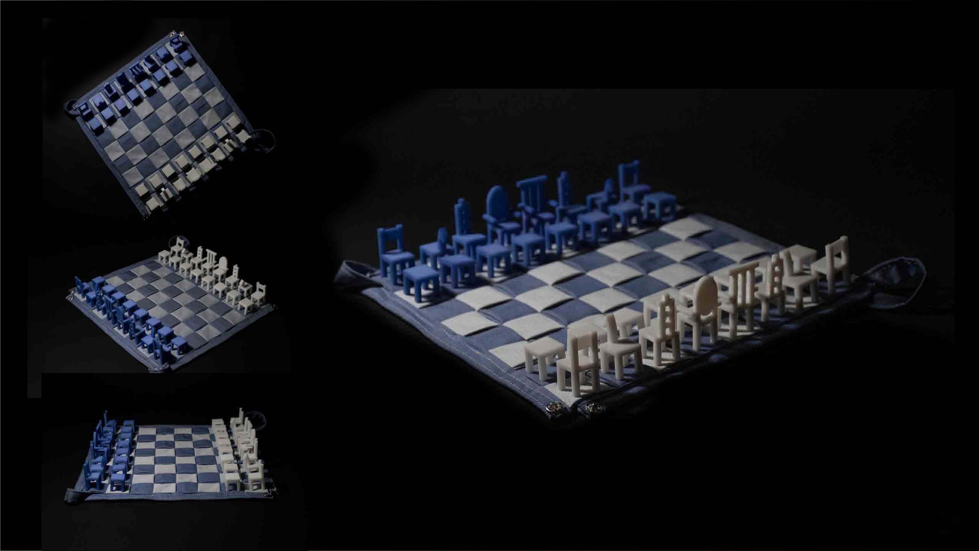 Chess Board Game Tables and Chairs