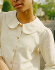 Claudine Linen Blouse  - Natural