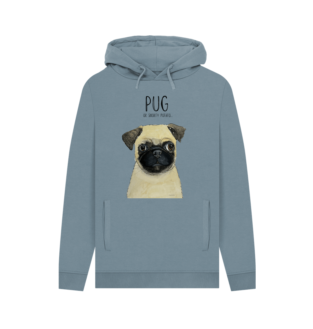 Pug or Snorty Potato? Men's Hoodie – Cozy, Funny, &amp; Pug-tastic!